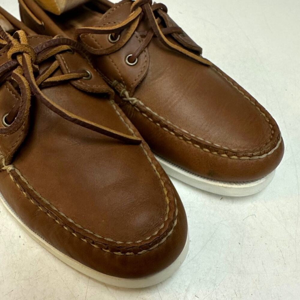 VGUC Oak Street Bootmakers Boat Shoe Moccasin Brown Chromexcel Made in USA 9.5 D - Picture 7 of 12